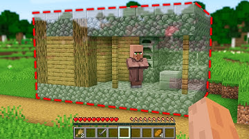 HOW NOOB FOUND THIS INVISIBLE BLACKSMITH BASE IN VILLAGE!? Minecraft NOOB vs PRO! 100% TROLLING