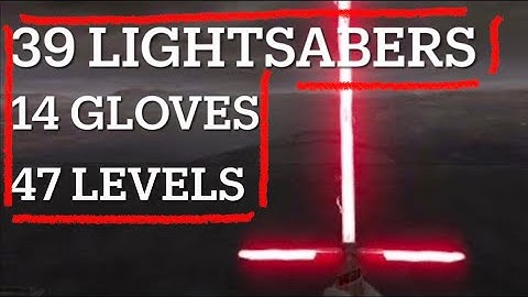 Vader Immortal III Dojo - All Lightsabers & Gloves