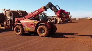 Manitou Belt Reel Shaft Handler - Mining attachment