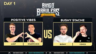 Elden Ring Bingo Season 5 Day 1 Positive Vibes vs Bushy Stache