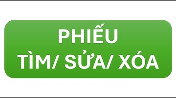 Phiếu nhập xuất -Tìm, thêm, sửa, xóa phiếu