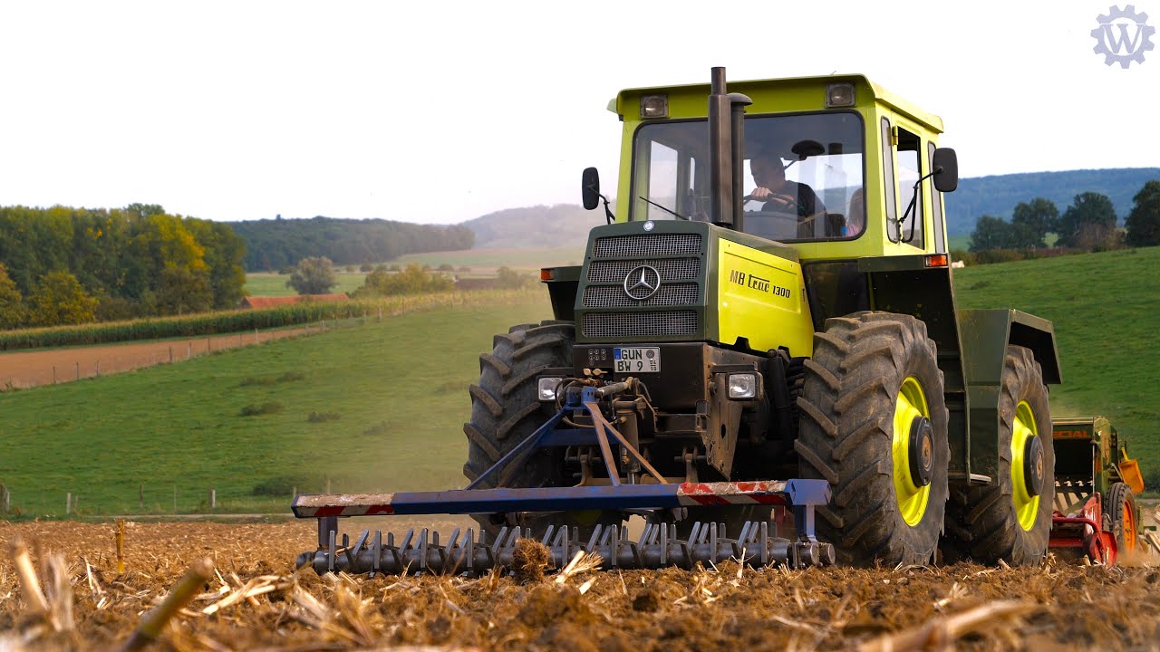 MB-trac 1300 Sound beim Drillen mit Kreiselegge und Sterntiller