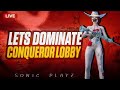 Lets Dominate Conqueror Lobby and Reach Conqueror | My Rank 850 | SONIC PLAYZ #bgmilive #shortslive