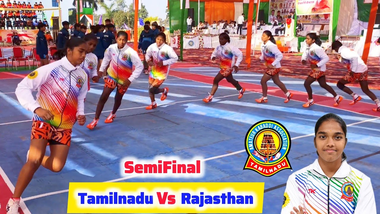 Semifinal Tamilnadu vs Rajasthan Sub Junior National Kabaddi Championship Haryana