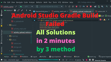 Android Studio Gradle Build Failed All Solution in 2 minutes by 3 method
