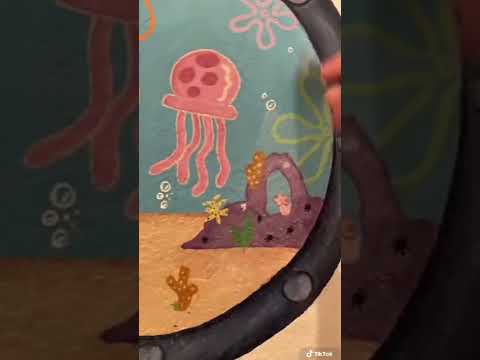 spongebob window painting