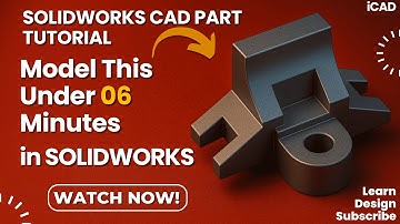 #31 | SOLIDWORKS Tutorial: 3D Part Modeling from Design Sheet | CSWA Practice