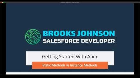 Salesforce Apex Programing: Static vs Instance Methods