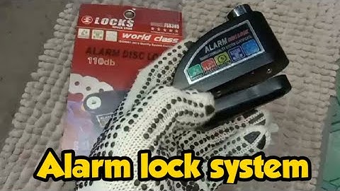Installing Alarm lock Aerox 2021
