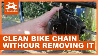 How to clean a bike chain without removing it in 2 easy steps