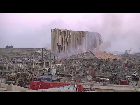 Sun rises over devastated Beirut blast site