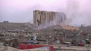 Sun rises over devastated Beirut blast site