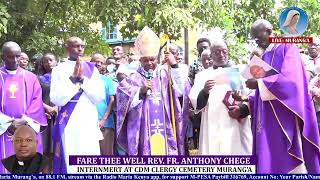 FARETHEE WELL REV FR ANTHONY CHEGE