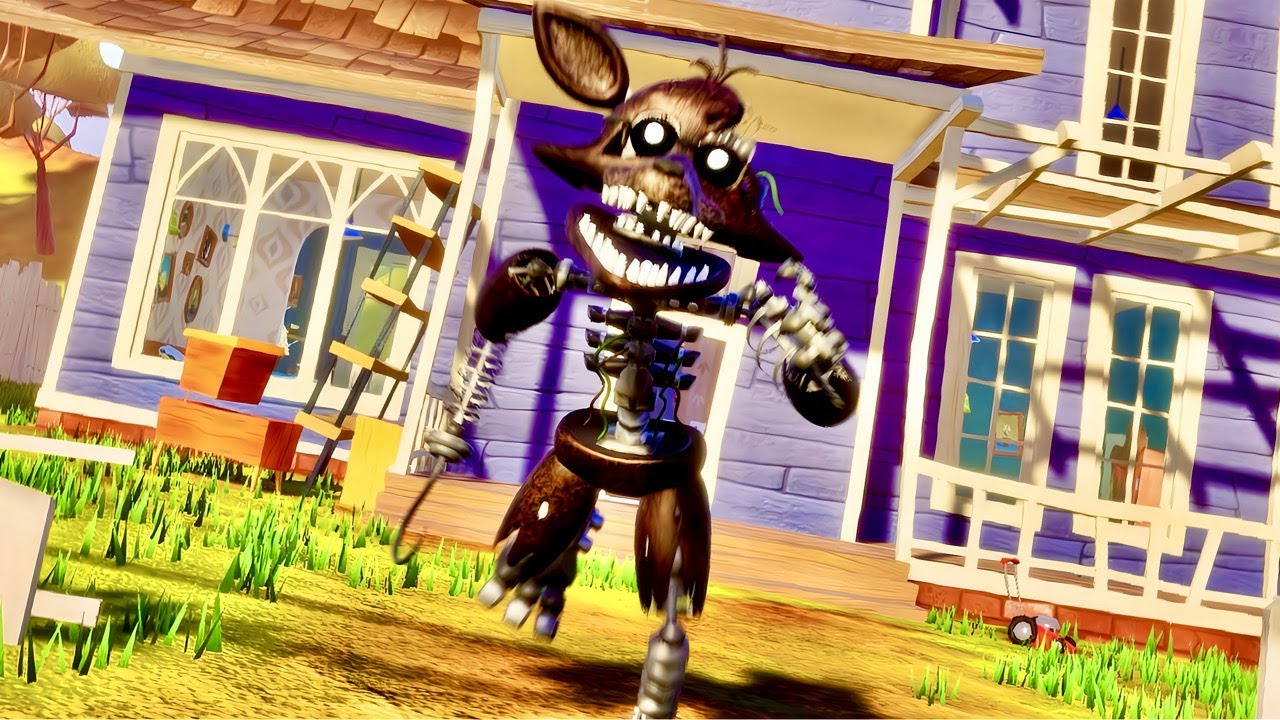 FOXY RUNS TOO FAST IN THIS HELLO NEIGHBOR GAME. (HELLO FOXY)