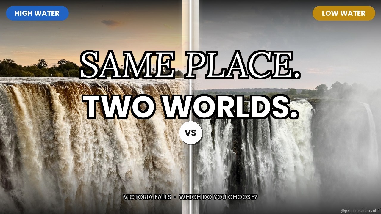 I visited Victoria Falls twice in Zimbabwe. It Was Two Different Waterfalls #victoriafalls