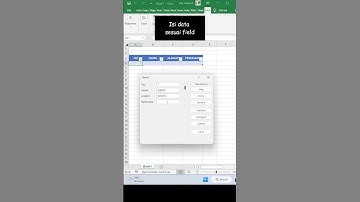 Trick terbaru excel 2023 || cara membuat form input data di excel