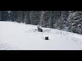 March 2019 Bighorn Mountains, snowmobiling after spring storm,