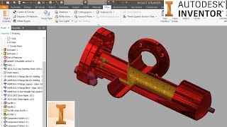 Autodesk inventor tutorial l Autodesk inventor section view l Inventor section depth for assembly