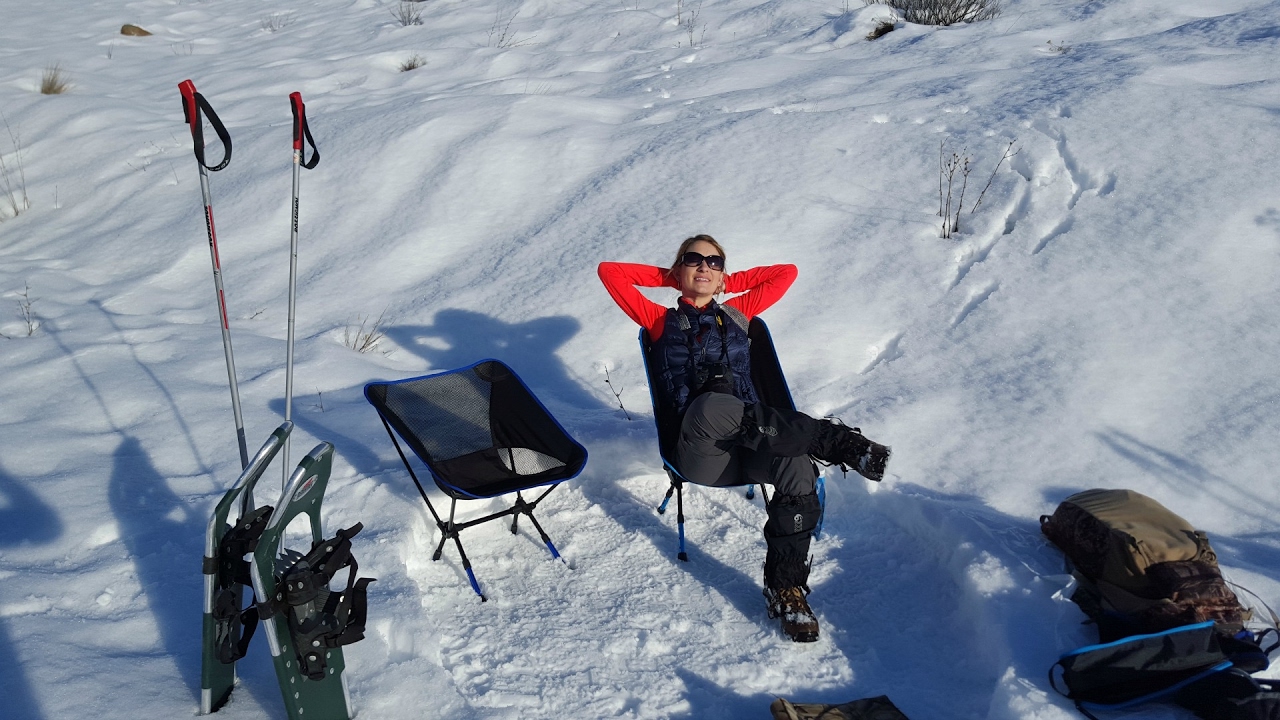 winter camping chair