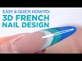 Easy and Quick How To: 3D French Nail Design