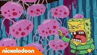 SpongeBob SquarePants | Serangan Ubur-ubur | Nickelodeon Bahasa