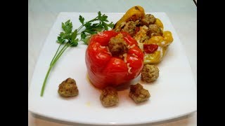 Самый вкусный фаршированный перец с фрикадельками и рисом! РЕЦЕПТ. Самый вкусный фаршированный перец с фрикадельками и рисом! РЕЦЕПТ.