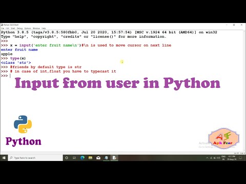 #7 How to take input from user in Python | Python Tutorial For Beginners