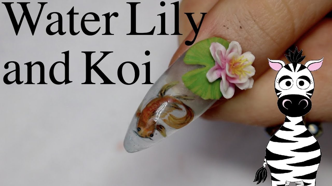 my work] copying resin artwork of realistic koi fish on my nail : r/NailArt