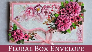 Box Envelope with Handmade Flowers/ Birthday Gift Ideas/ Shagun Envelope