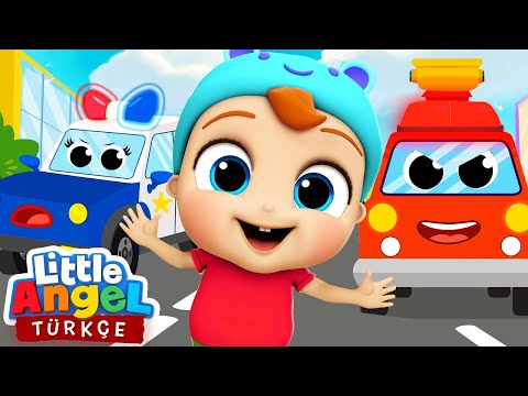 Bebek Bak Arabalar Böyle Ses Çıkarır 🚒| Eğlenceli Ve Öğretici Çocuk Şarkıları | Little Angel Türkçe