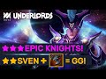 EPIC ★★★ Knights Build! Unkillable Satanic Sven! | Dota Underlords