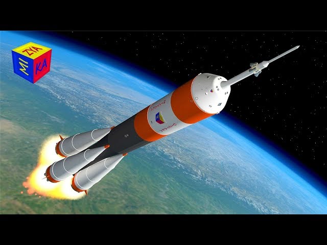 Rocket ship launch - construction game cartoon for children about space class=