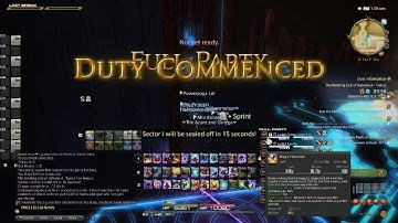 FFXIV 28 sec run The Binding Coil of Bahamut - Turn 2 BLU speed run Position three