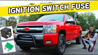 CHEVROLET SILVERADO IGNITION SWITCH FUSE LOCATION 2006 2007 2008 2009 2010 2011 2012 2013