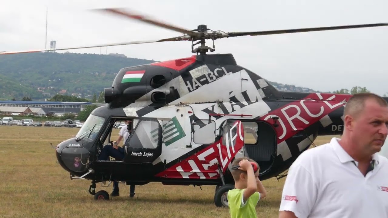 Heliforce Mi-2 - Engine start and take off - Budaörs Airshow