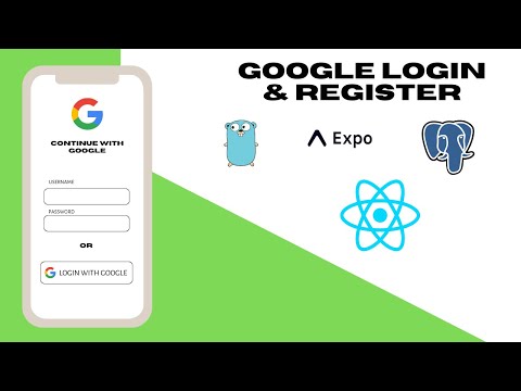 React Native Expo Login & Register w/ Google