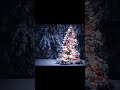 Snow Falling on Christmas Tree 🎄❄️ Relaxing Winter Vibes