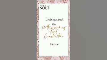 Tools required for pattern making and construction #sewing #patternmaking