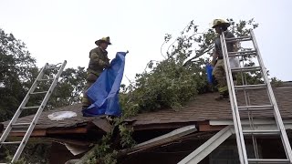 Harrison County homes damaged by possible tornado