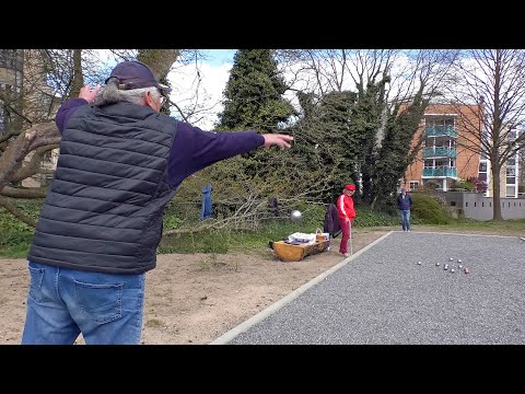 Jeu de boules baan in Doepark volop in gebruik