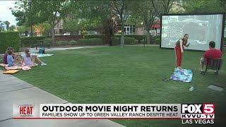 Low turnout for outdoor movie event