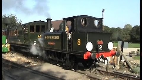 Isle of Wight Steam Railway-Calbourne & Freshwater in Action Smallbrook Jnc, Haven Street & Wootton