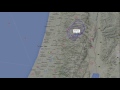 Israeli plane flies over Nablus overnight April 15   Credit: www planefinder net