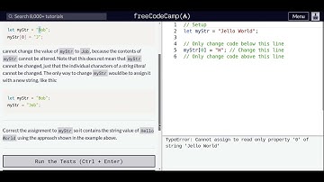 Lesson 34 | Basic JavaScript | Understand String Immutability
