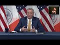 Mayor Bill de Blasio Holds Media Availability