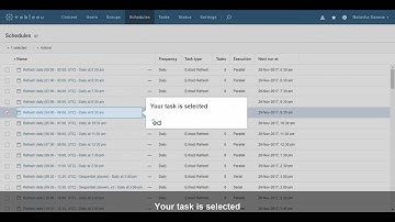 How to run a Scheduled Task on Tableau online @tableau @TableauSupport