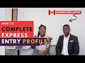 COMPLETE YOUR EXPRESS ENTRY PROFILE with me & Immigration Lawyer | Step by step 📝