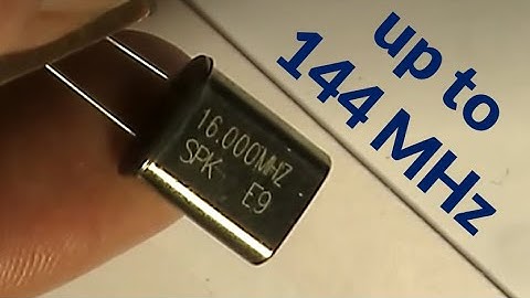 Can a 16 MHz crystal multiply to generate a signal inside the 144 MHz band?