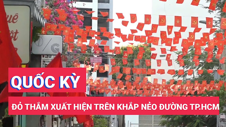 Quốc kỳ đỏ thắm xuất hiện trên khắp nẻo đường TP.HCM