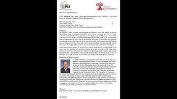 Seminarium med Leon Tolbert "Gate drive and protection of SiC MOSFETs